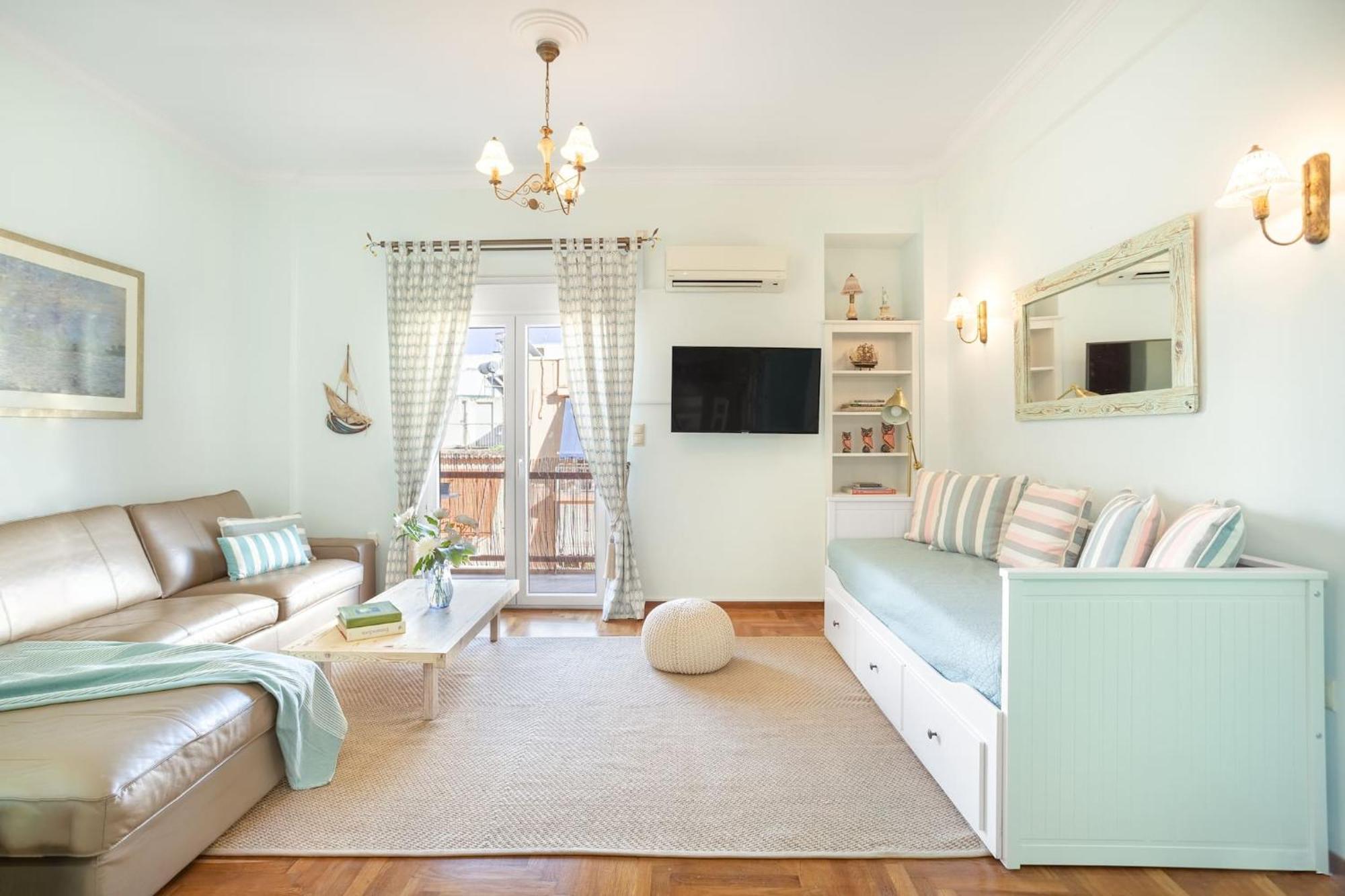 아테네 Bright, Calming Retreat With A Balcony Near Metro! 아파트 외부 사진
